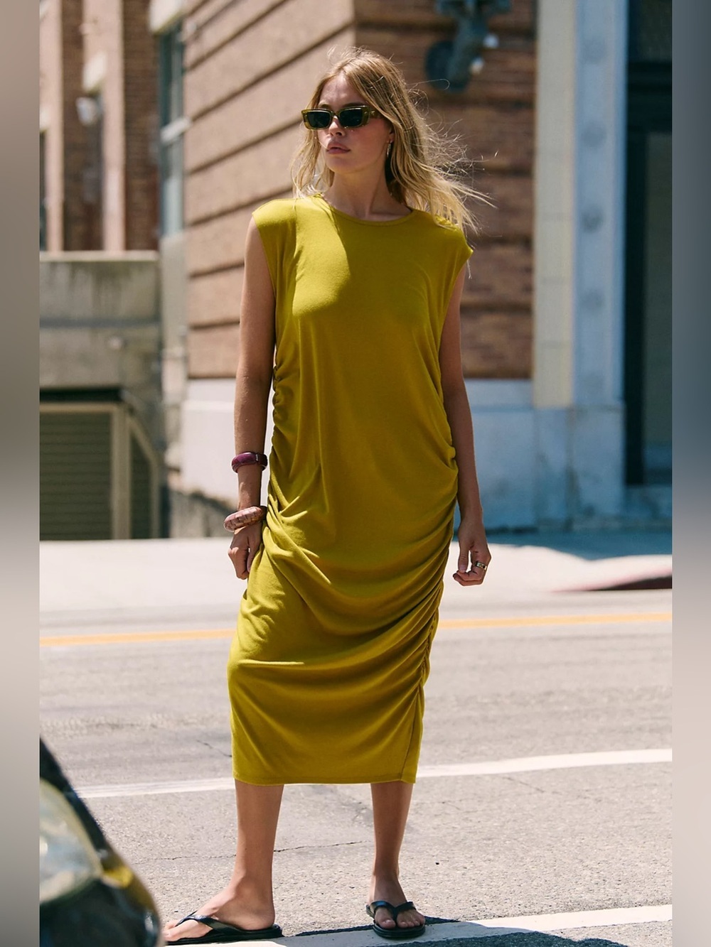 Free people Good Feels Draped Midi Dress